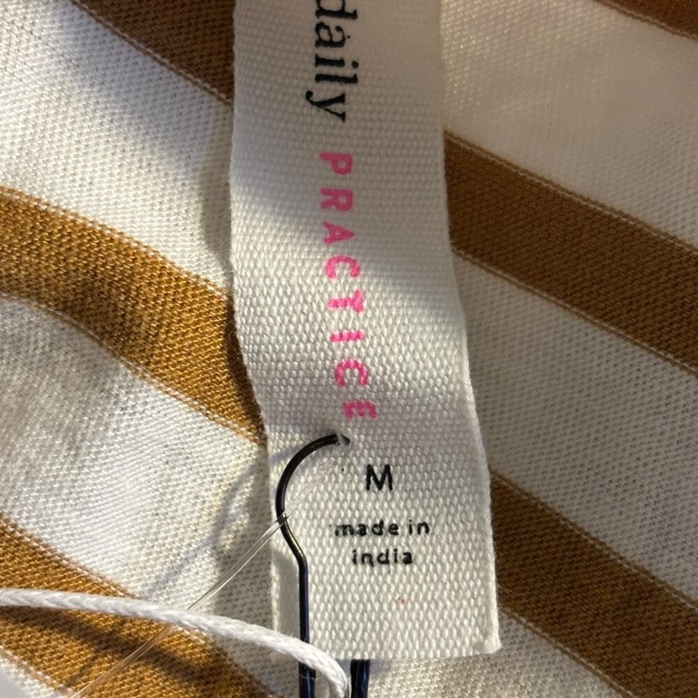 Anthropologie $98 Daily Practice Tiebreaker Muscle-Sleeve Midi Dress Medium NWT - Picture 3 of 4